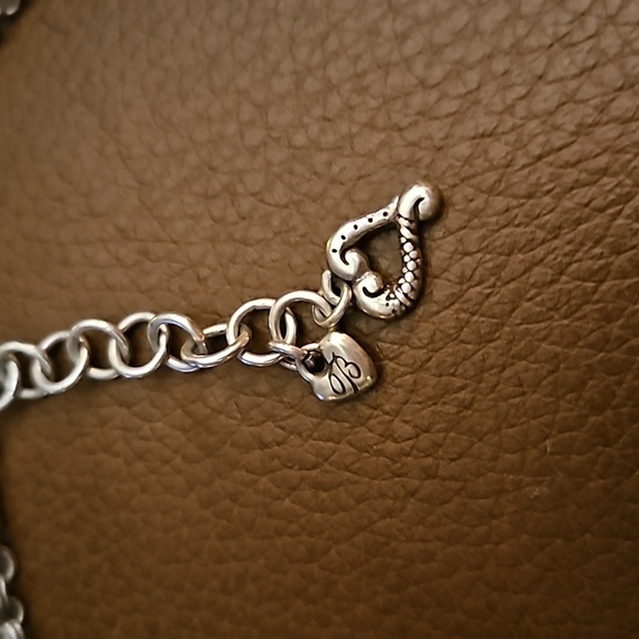 BRIGHTON 1990s Adore Me Open Heart Pendant Chain Necklace - Picture 5 of 9